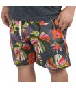 Short Estampado Tactel Elastano P M G GG Bermuda Cinza